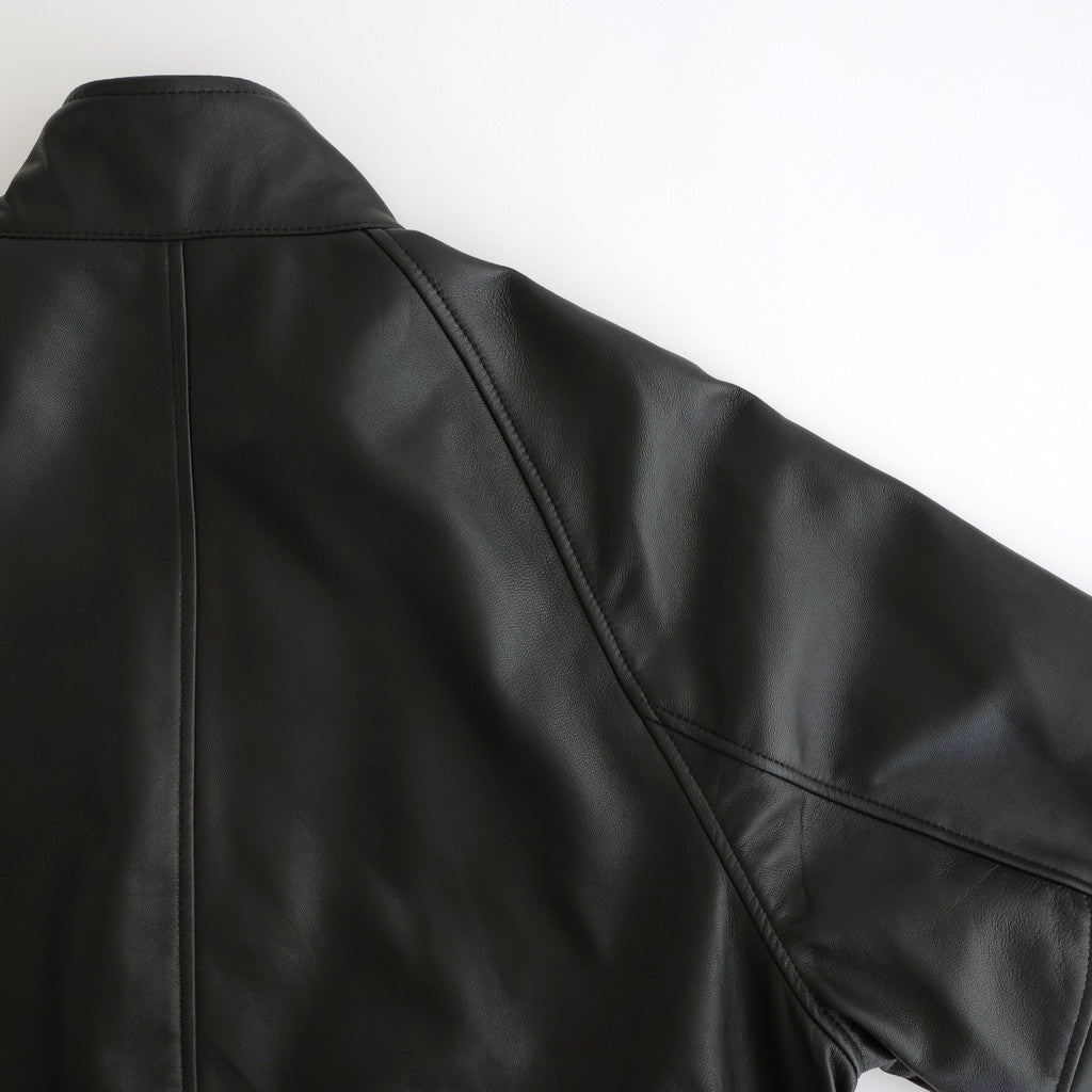 HIGH NECK BLOUSON #BLACK [SH-68-C-SHEEP-4]