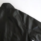 HIGH NECK BLOUSON #BLACK [SH-68-C-SHEEP-4]