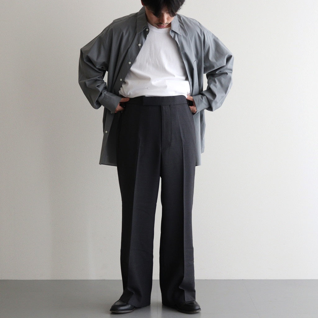 REGULAR STRAIGHT TROUSERS #CHARCOAL GRAY [M25C07PT02C]