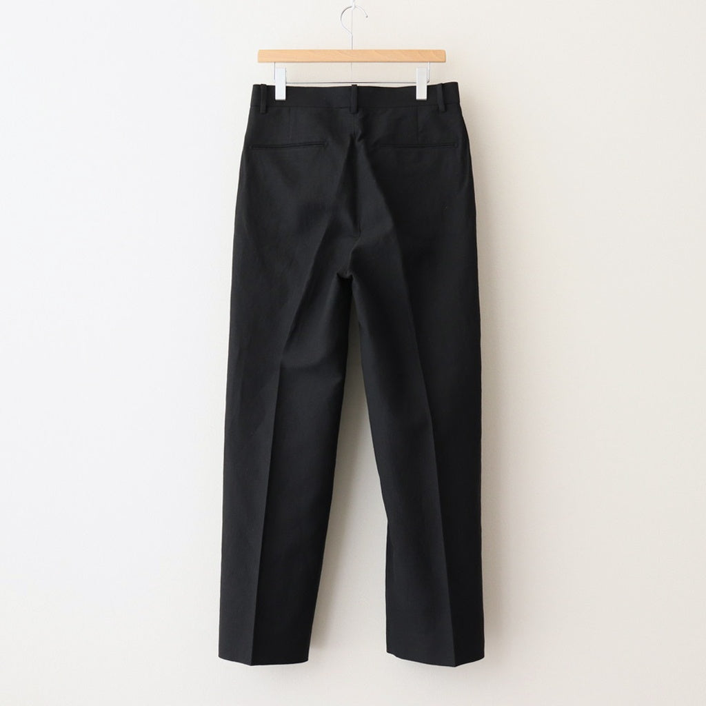 W/Li 2tuck Wide Tapered Trousers #BLACK [NEP-SS2503M]