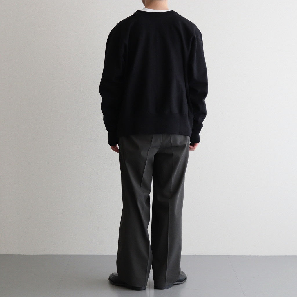 CLASSIC FIT DOUBLE PLEATED TROUSERS #DARK OLIVE [A25A05PT01C]