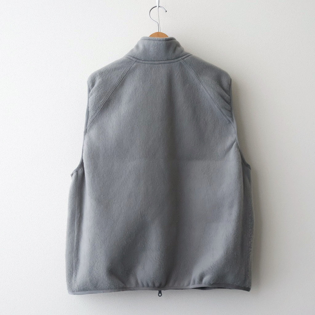 LEVEL3 Fleece Vest #FoliageGrey [bROOTS24F13F25]