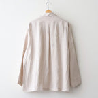 COMFORT FIT OPEN COLLAR SHIRT #TAUPE [A26A22SH02C]