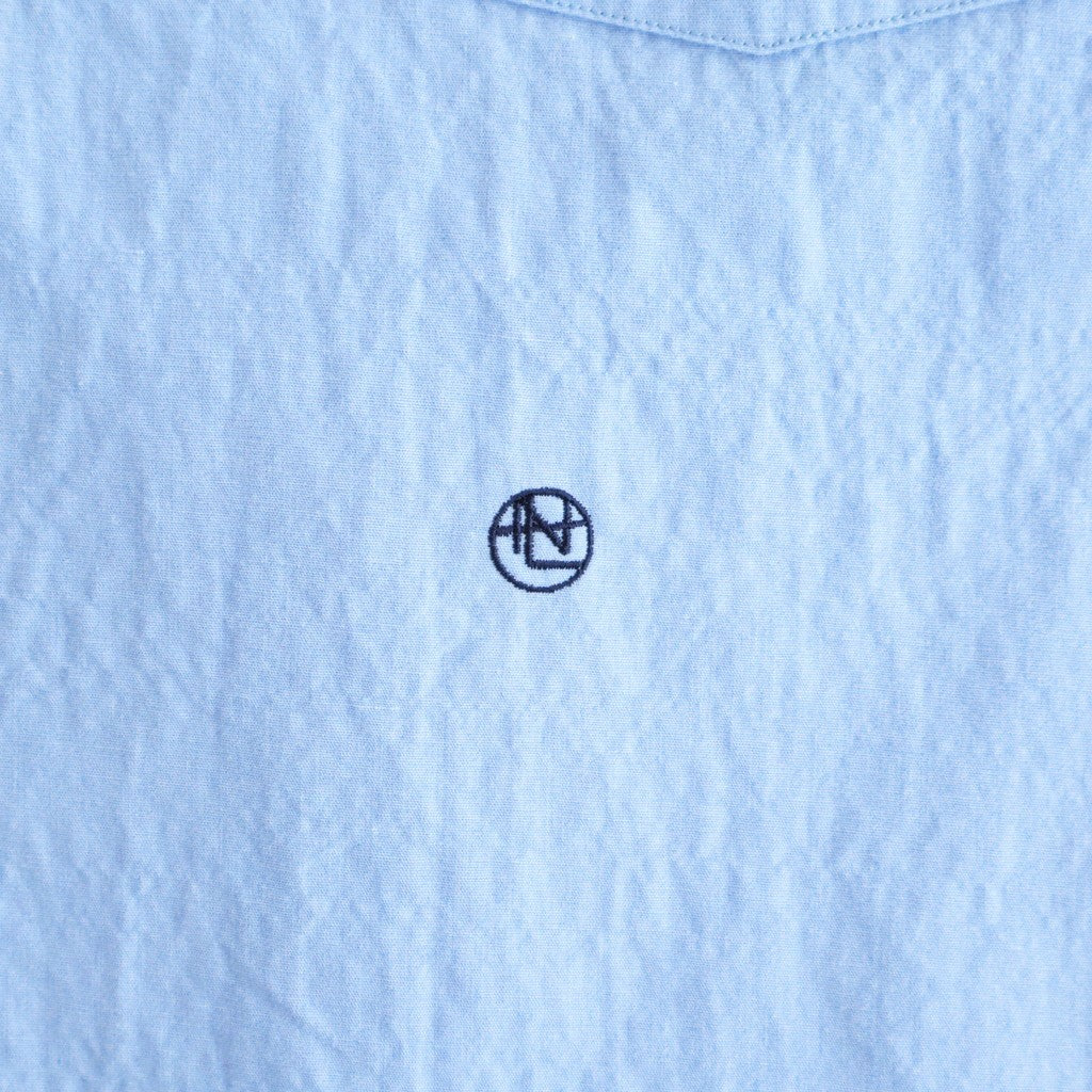 Regular Collar Wind S/S Shirt #Sax [S26SG088]