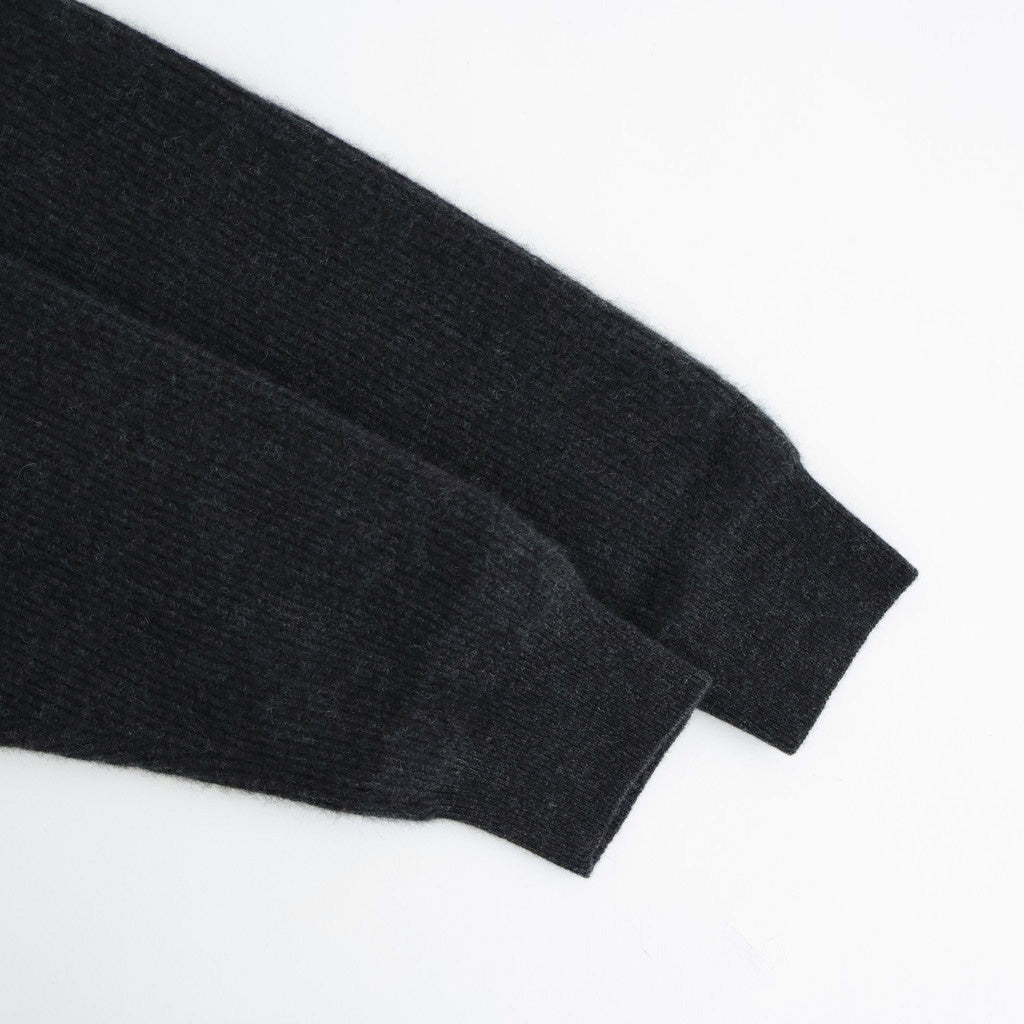 CASHMERE FOX CREW NECK #CHARCOAL [BN-25FM-053]