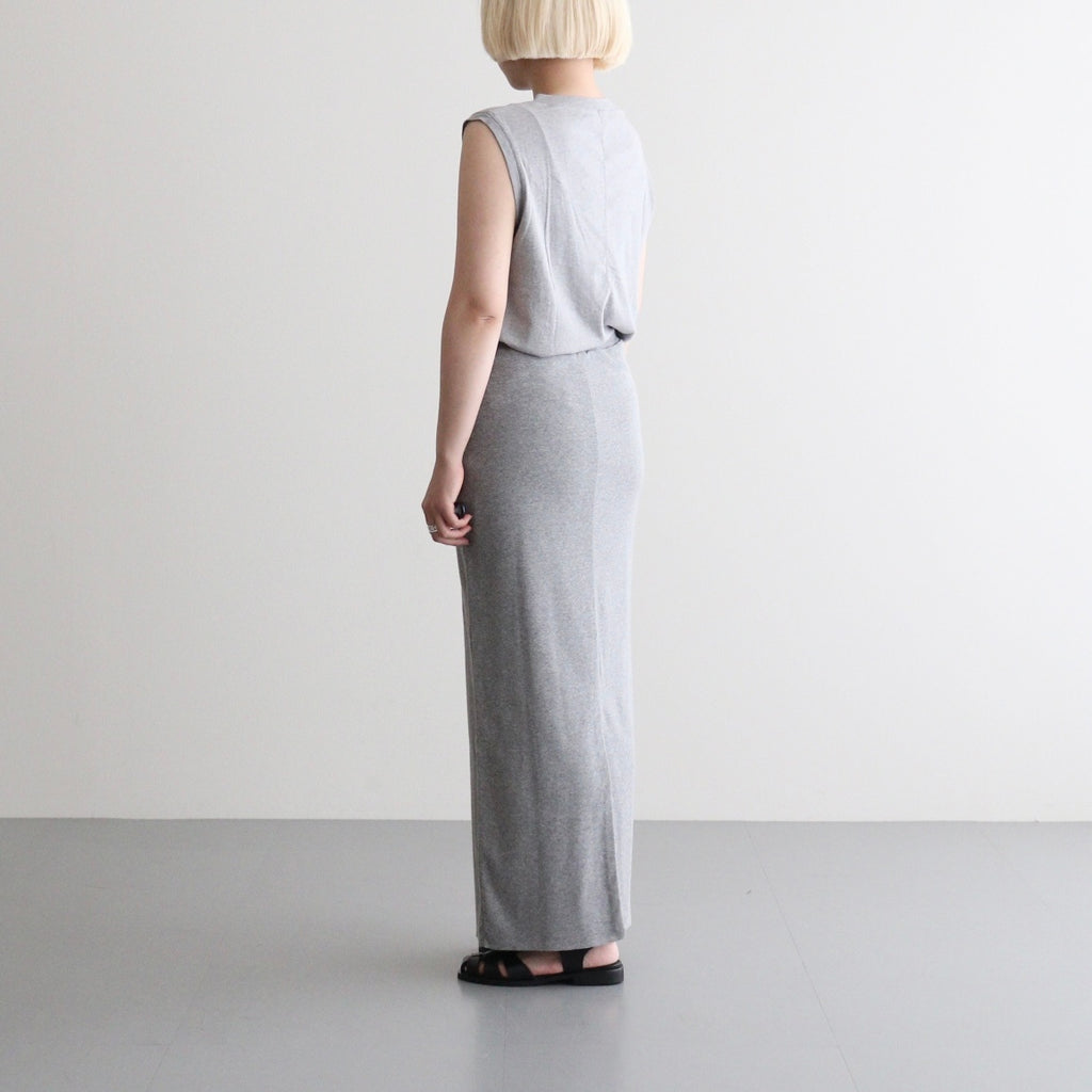 Hard Twist Rib Skirt #HeatherCharcoal [BHSW26S13]