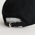 NYLON TWILL CURVED VISOR CAP #BLACK [Y01011]