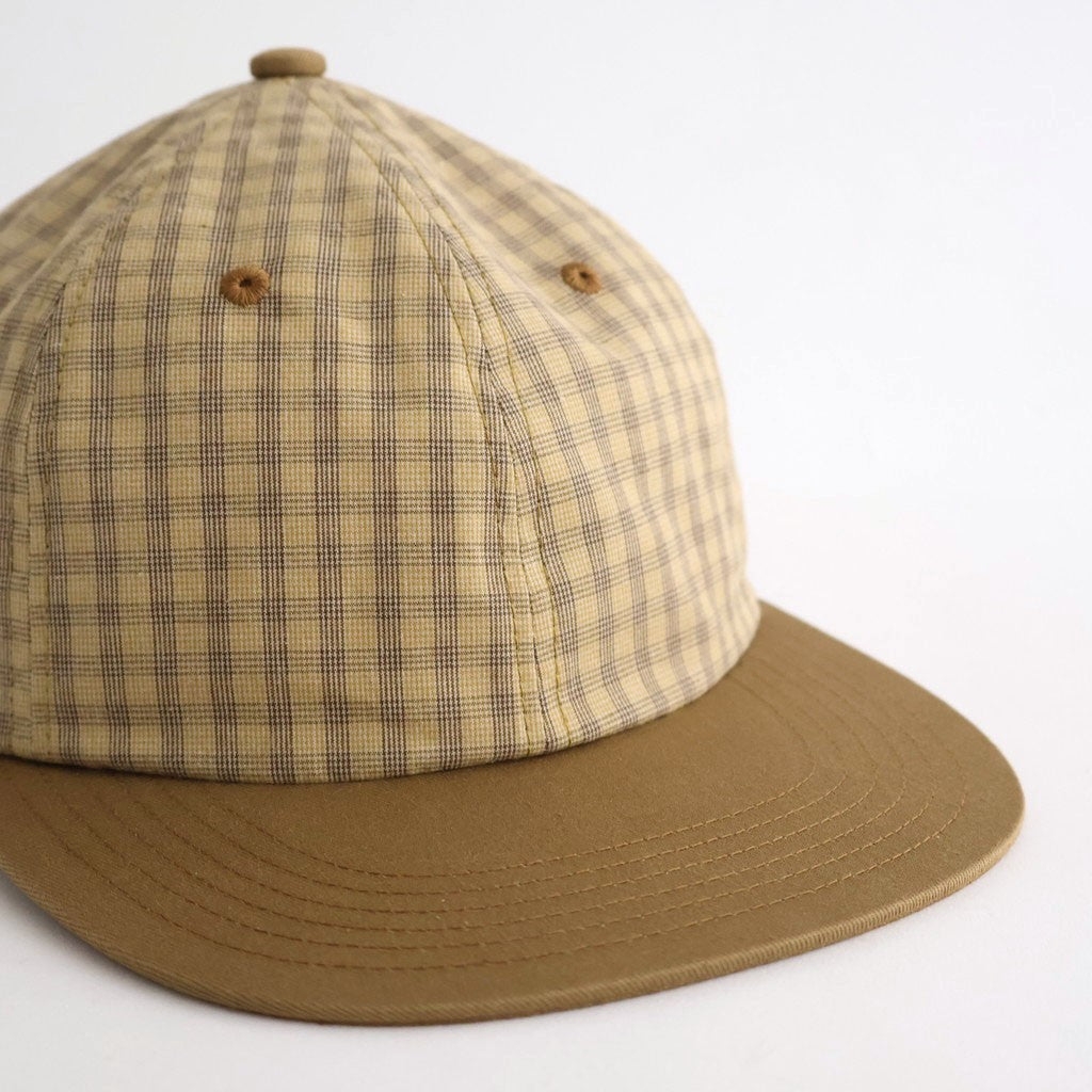MADRAS CHECK CAP - DANNYBOY #MUSTARD [Z01004]