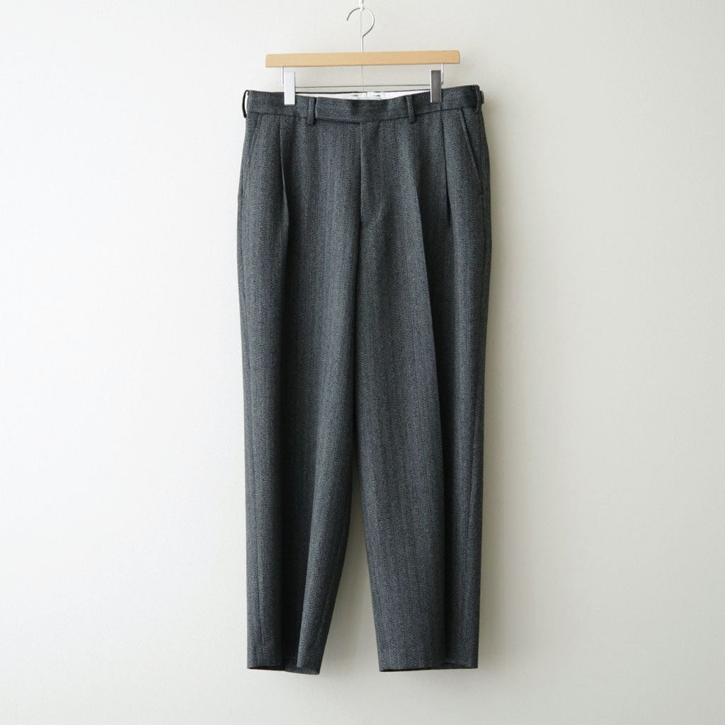 SINGLE PLEAT WIDE TROUSERS #GRAY [M26C20PT01C]
