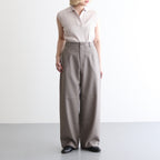 Wool Tuckless Tapered Trousers #BEIGE [NEP-SS2509W]