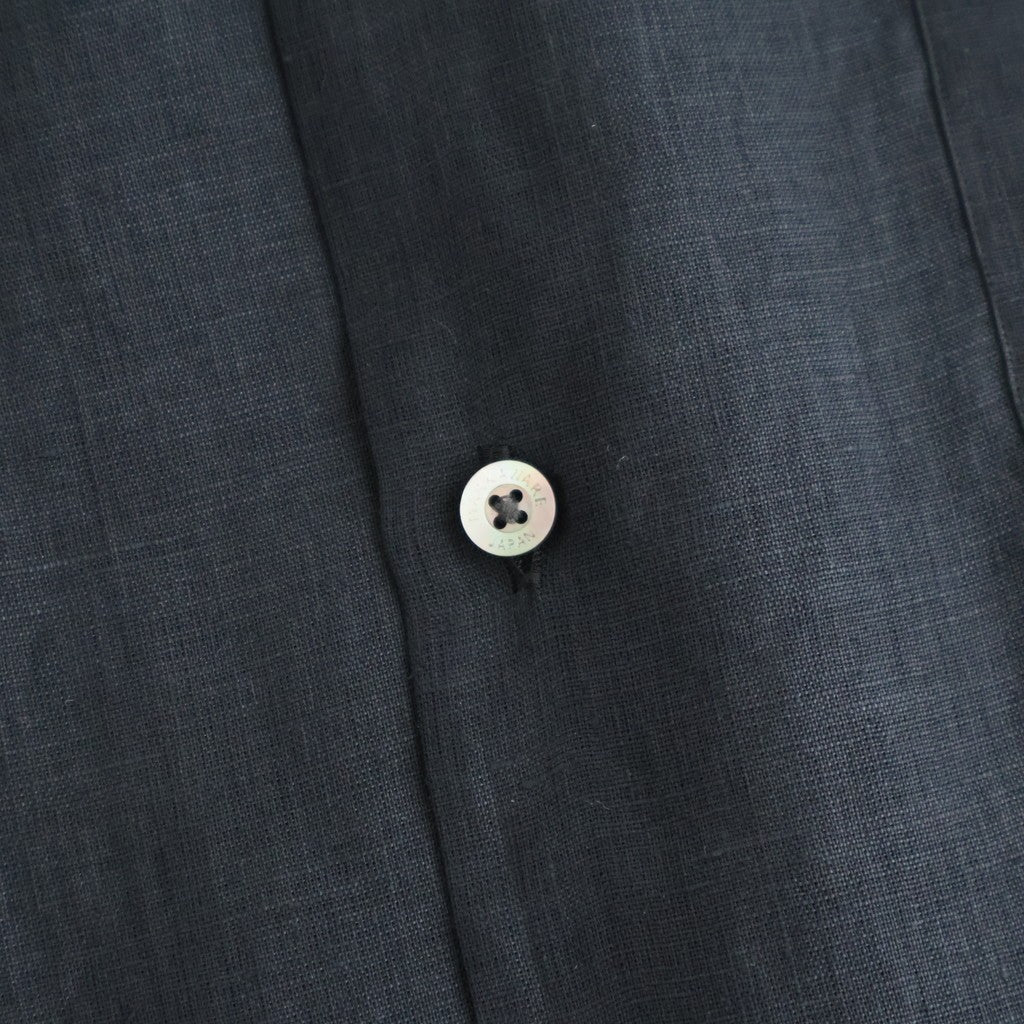 NEW OPEN COLLAR S/S SHIRT #BLACK [A26B05SH01B]