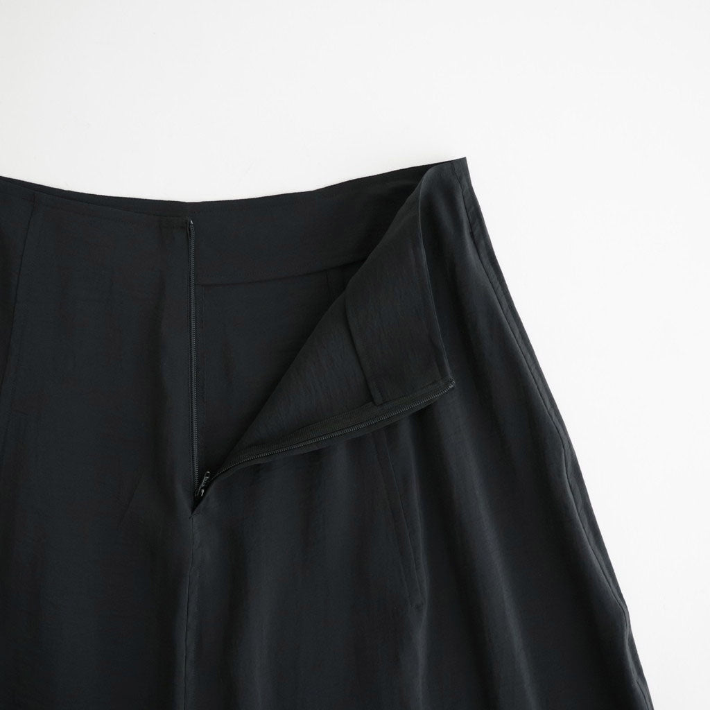 RAYON-POLYESTER BROAD SKIRT #010 BLACK [16862 30005]