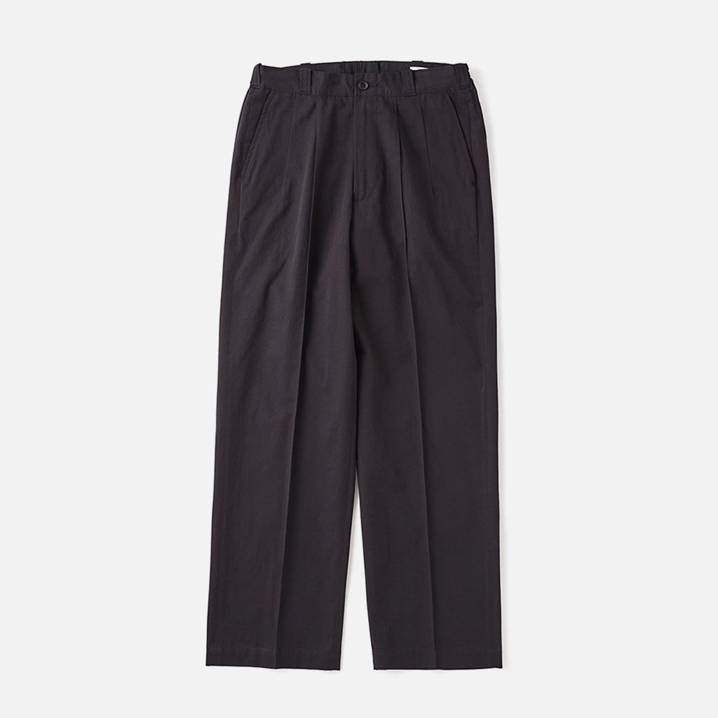 FRONT TUCK ARMY TROUSER #ONYX [251OJ-PT08]