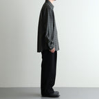 ZIP SHIRT #MOSS GRAY CHECK [A26C17SH03C]