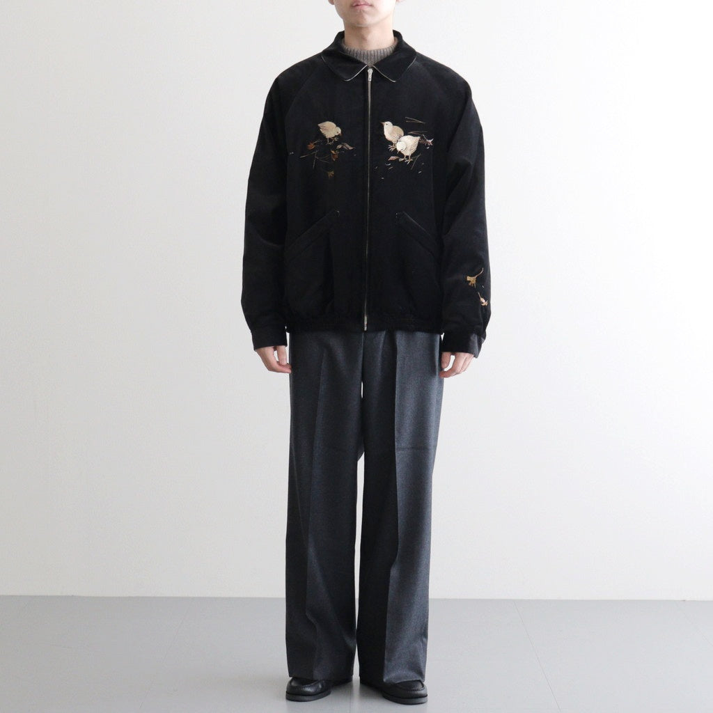 STUNNING VELVET SOUVENIR JACKET(Niwatori to Hiyoko) #ONYX [252OJ