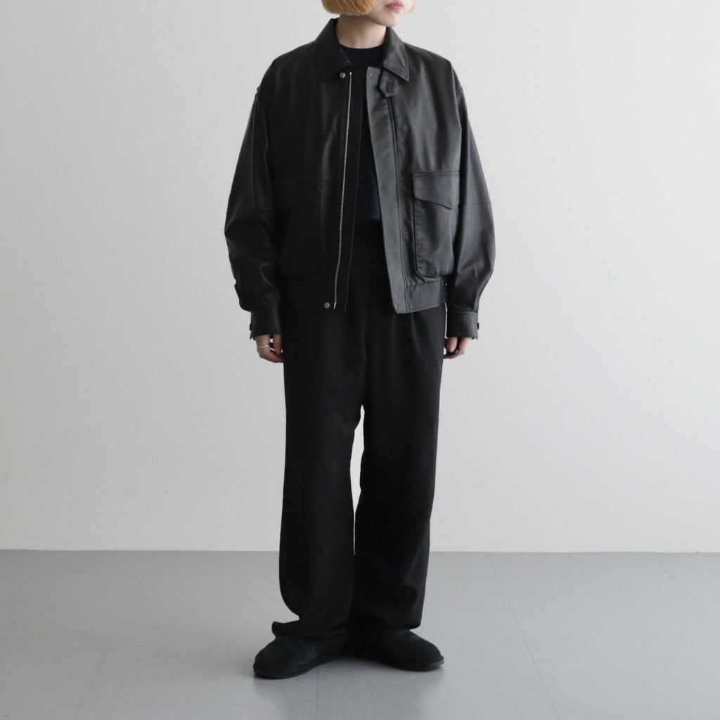 SHEEP LEATHER ZIP BZ #010 RED BLACK [16861 25004]