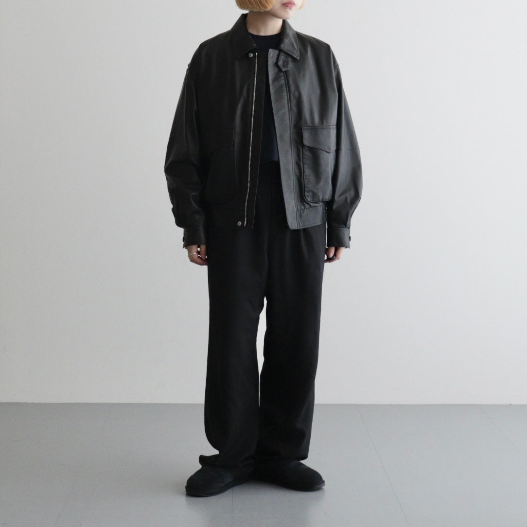 SHEEP LEATHER ZIP BZ #010 RED BLACK [16861 25004]