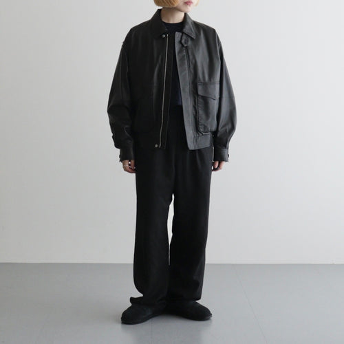 SHEEP LEATHER ZIP BZ #010 RED BLACK [16861 25004]