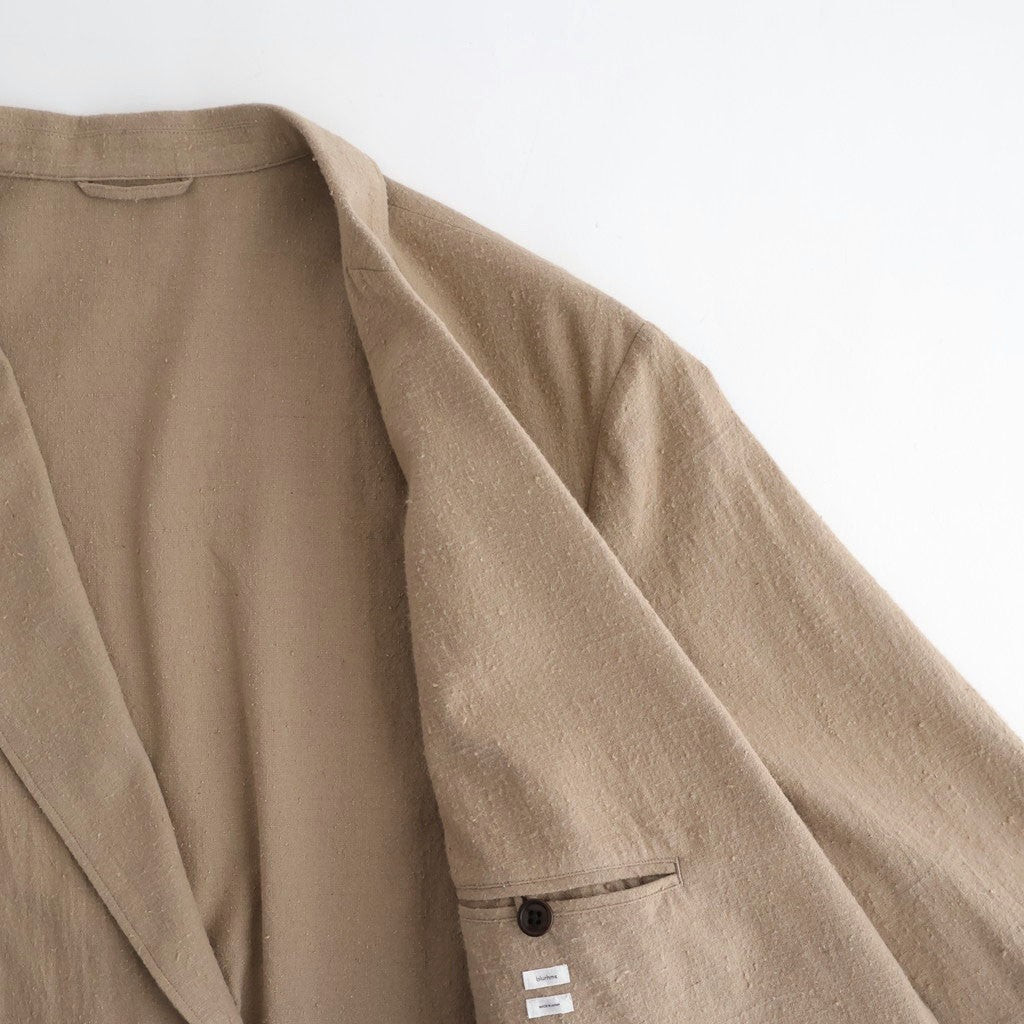 Silk/Cotton Nep Cardigan Jacket #Beige [BHS26S019] - Diffusion