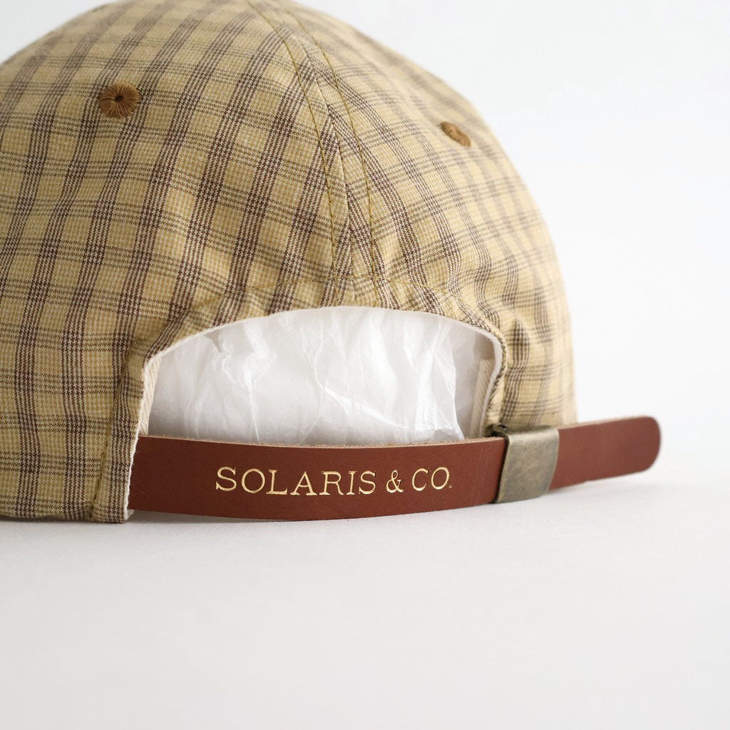 MADRAS CHECK CAP - DANNYBOY #MUSTARD [Z01004]