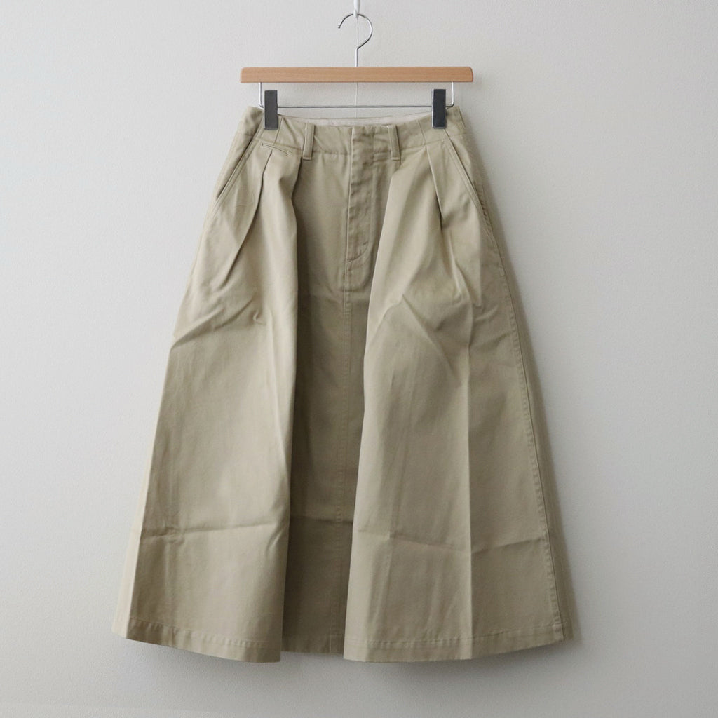 Chino Skirt #Khaki [SUES400]