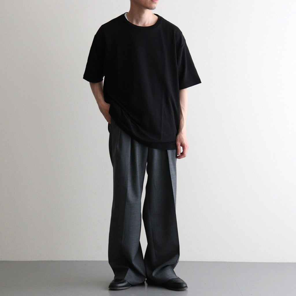 NORMANDY LINEN T-SHIRT #BLACK [BN-26SM-071]