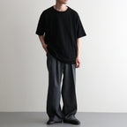NORMANDY LINEN T-SHIRT #BLACK [BN-26SM-071]