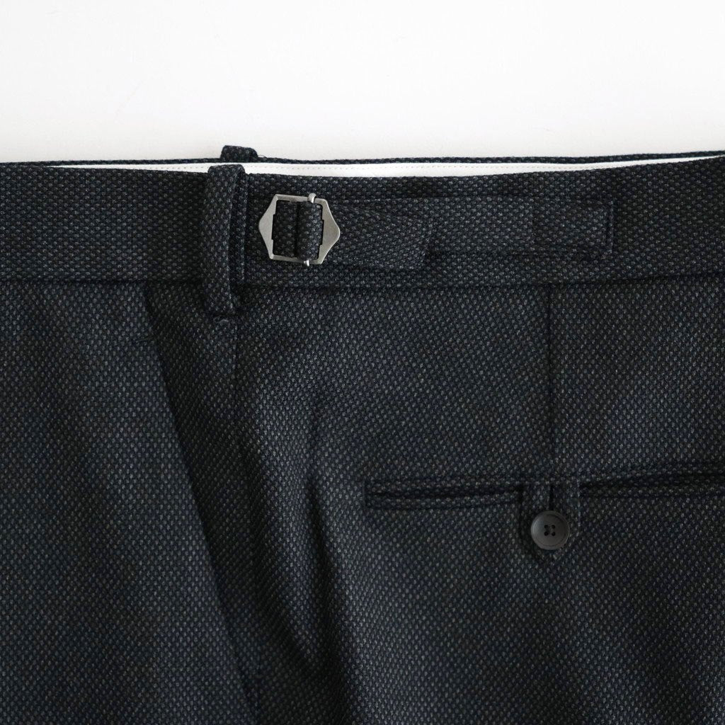 REGULAR FIT STRAIGHT TROUSERS #GRAY BIRD’S-EYE [M26C10PT03C]
