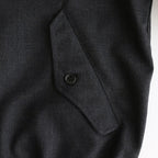 HOPSACK DRIZZLER JACKET #CHARCOAL [PMAT-OT01]