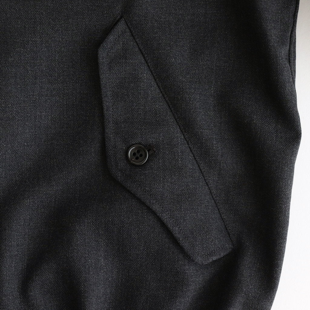 HOPSACK DRIZZLER JACKET #CHARCOAL [PMAT-OT01]