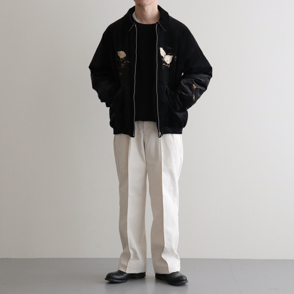 FRONT TUCK ARMY TROUSER #NATURAL [252OJ-PT07]