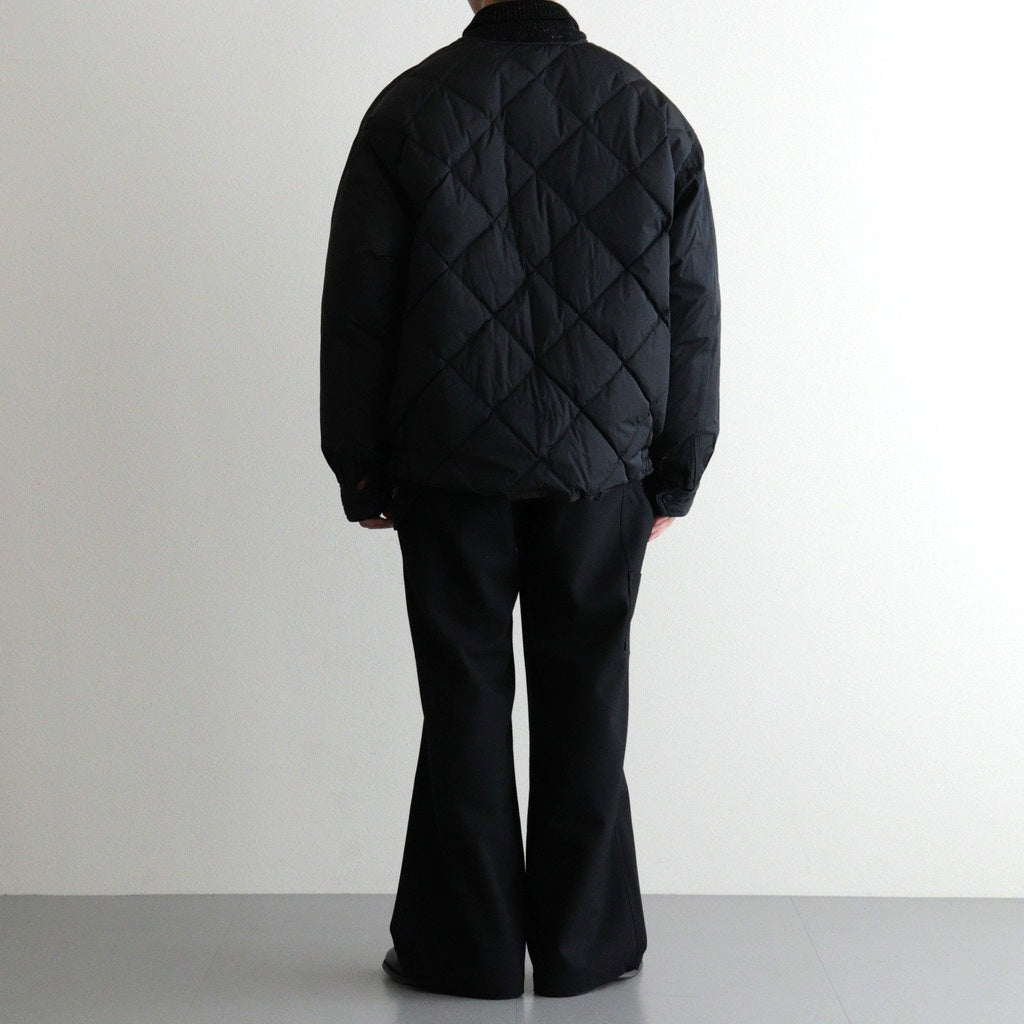 HIGH-COUNT SILK MITTEN PUFF JACKET #BLACK [252OJ-JK13]