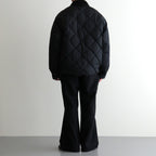 HIGH-COUNT SILK MITTEN PUFF JACKET #BLACK [252OJ-JK13]