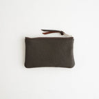 qualquer coisa pouch mini - taurillon #dark brown×dark brown