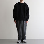 COCOON WIDE EASY PANTS #HERRINGBONE [M25C12PT03C]