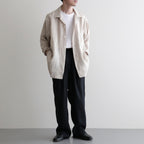 COMFORT FIT OPEN COLLAR SHIRT #TAUPE [A26A22SH02C]