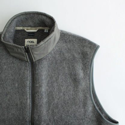 Zip-Up Mohair Vest #Heather Gray [S24FN030]