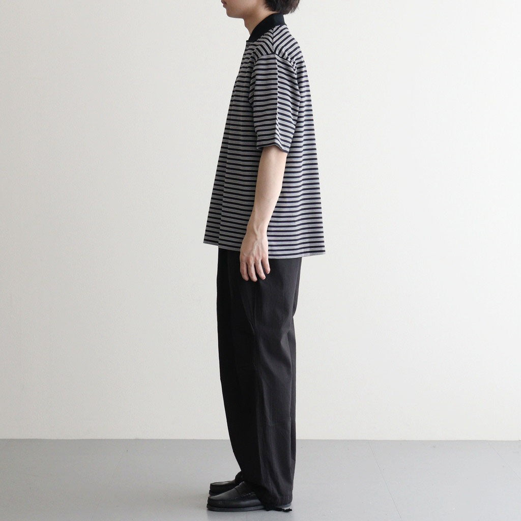 ONE BUTTON TEE S/S #BLACK BORDER [M26A14CS02B]