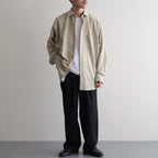 DOUBLE PLEATED EASY TROUSERS #BLACK [A26A15PT02C]