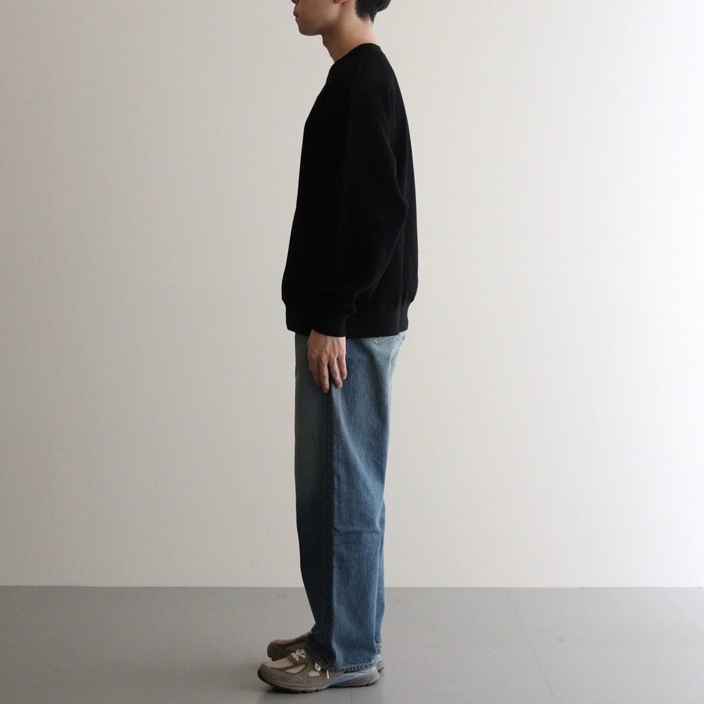 Soft&Hard Sweat Crew-Neck P/O #Black [bROOTS24F21]