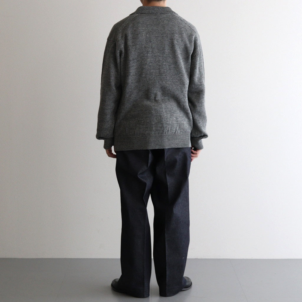 SOLIS COTTON TROUSERS - RIGID DENIM #INDIGO [HV501001]