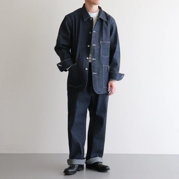 DENIM CHORE JACKET #INDIGO RIGID [PM-OTE30]
