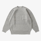 BLENDED KEMPI CREW-NECK SWEATER #PEWTER [252OJ-KN01]
