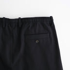 DOUBLE PLEATED EASY TROUSERS #BLACK [A26A93PT02C]