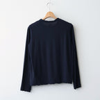 CHIFFON LONG T-SHIRT #DARK NAVY [BN-26SL-046]