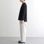 HEAVY WAFFLE TOP #INK BLACK [PMAU-CL01]