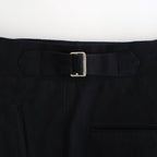 DOUBLE-PLEATED SMARTY TROUSER #ONYX [252OJ-PT08]