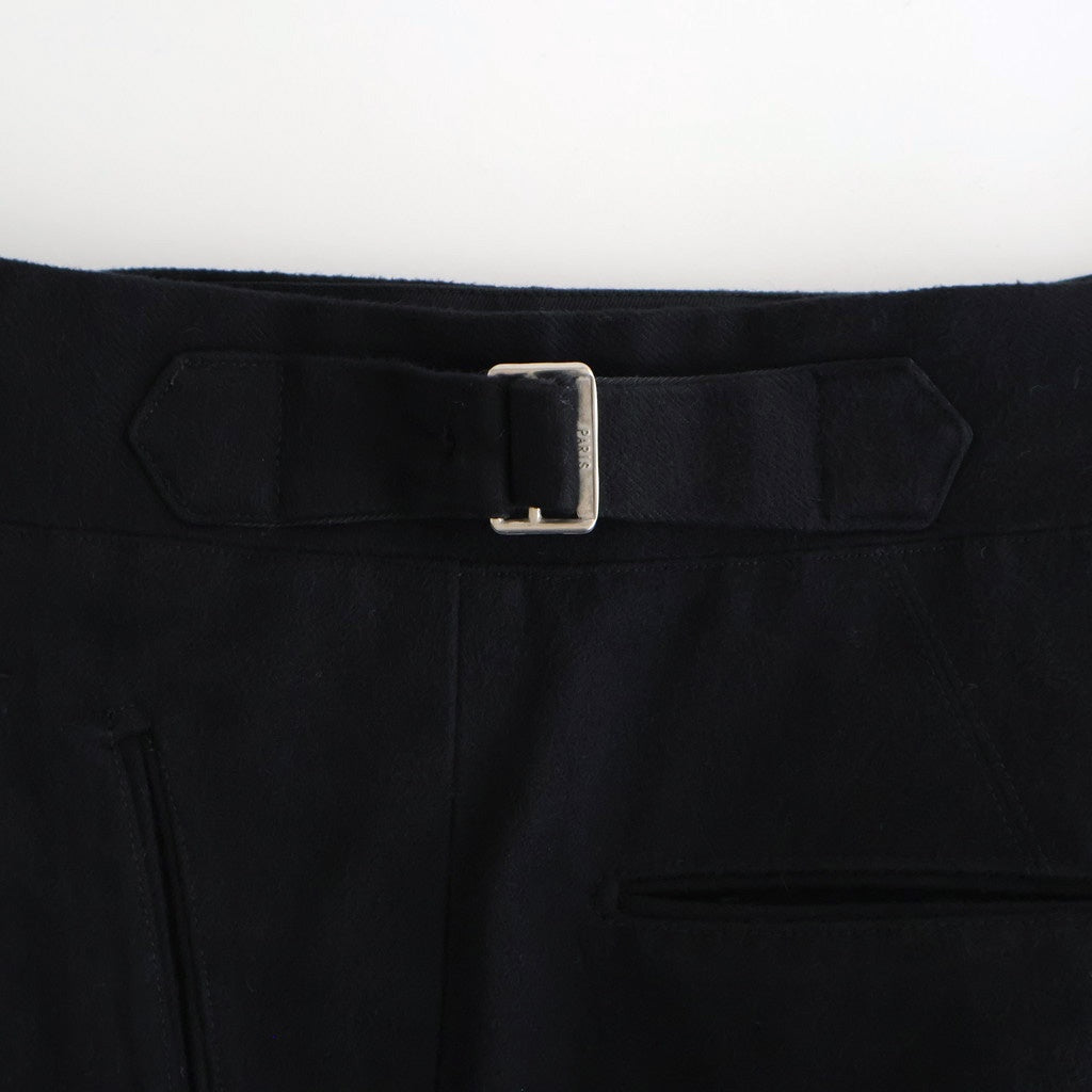 DOUBLE-PLEATED SMARTY TROUSER #ONYX [252OJ-PT08]