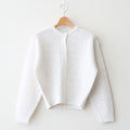 GRASSY LACE CREW NECK CARDIGAN #WHITE [BN-26SL-029]