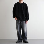 Baby Alpaca Knit P/O #MelangeBlack [BHS25F013]